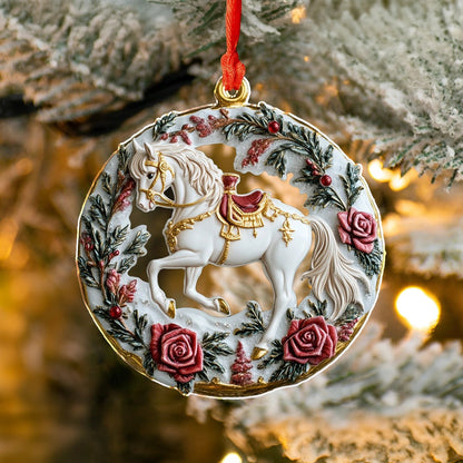 🔥LAST DAY SALE 49% OFF🐎Shineful 2D Acrylic Ornament Victorian Rose Horse