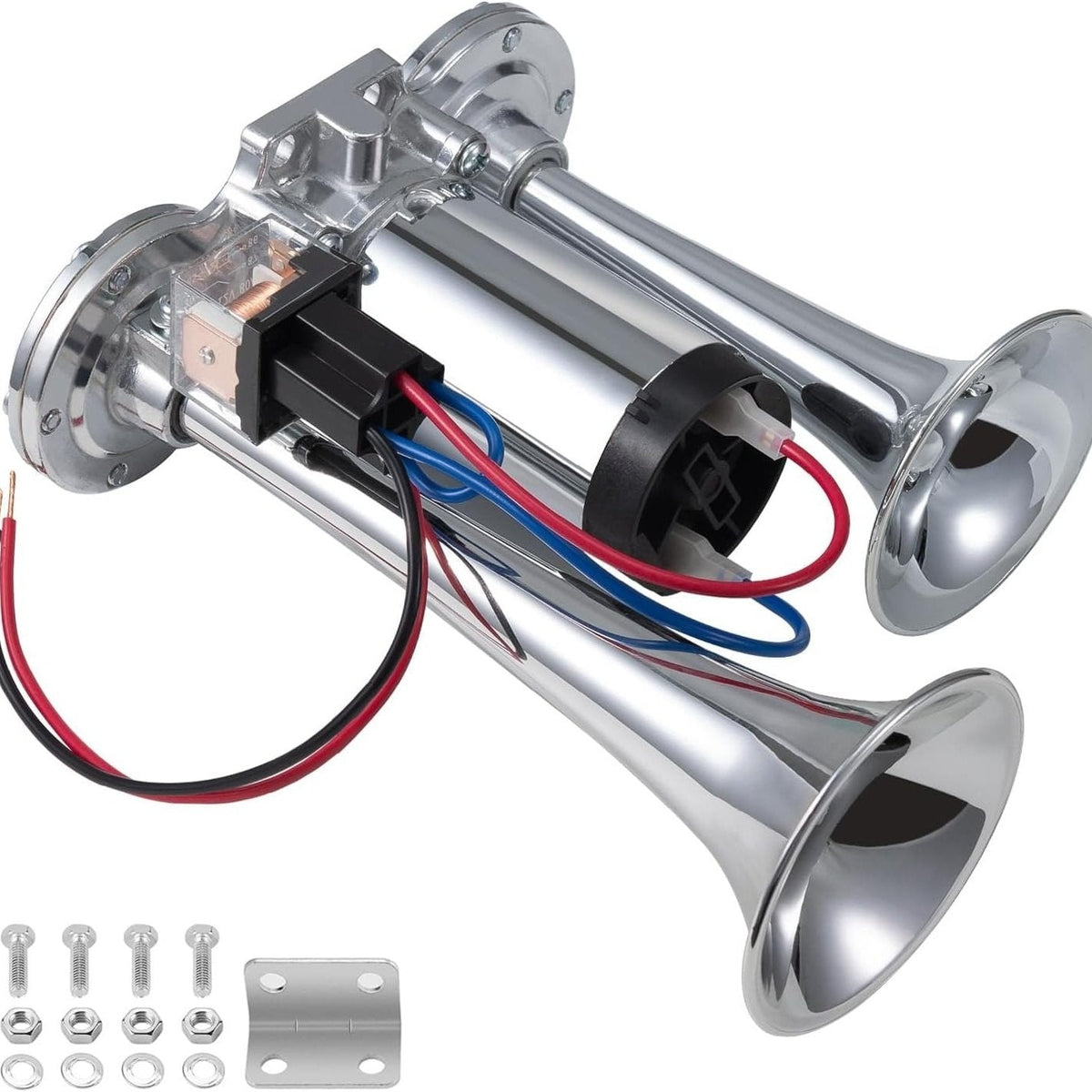 📢 150dB Super Loud Train Horn Kit | Universal 12V Dual Air Horn For Trucks & Cars