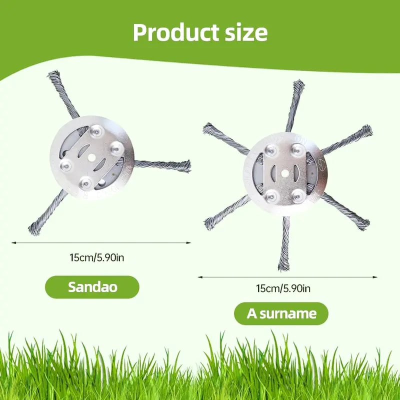 🔥Last Day 49% OFF - 🔥Steel Wire Trimmer Head Replacement-Heavy-Duty Weed Brush Cutter