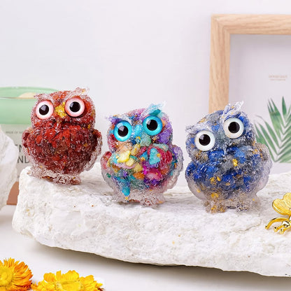 🔥Last Day 49% OFF - 🦉Handmade Natural Crystal Gemstone Owl