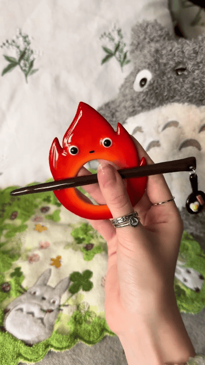 🔥Last Day 49% OFF - 💥Handmade Calcifer Hair Stick