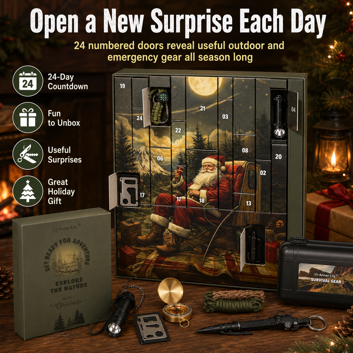 ⏰Limited time!🎄 2026 Men's Survival Advent Calendar