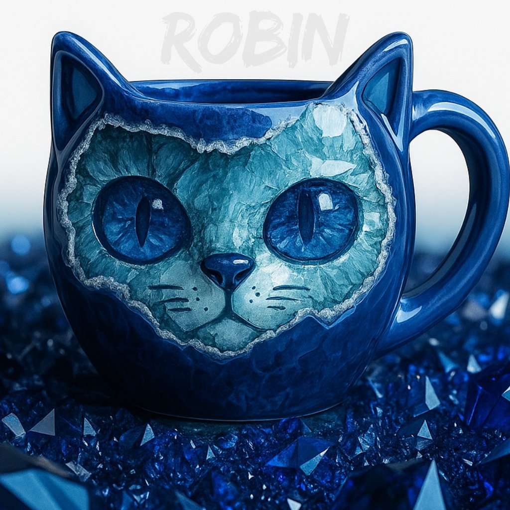 🔥Last Day 50% OFF💎🐱☕NEW Handmade Crystal Cat Face Mugs – Limited Edition