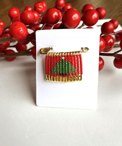🔥LAST DAY SALE 50% OFF🎄Holiday Charm Beaded Pin Collection