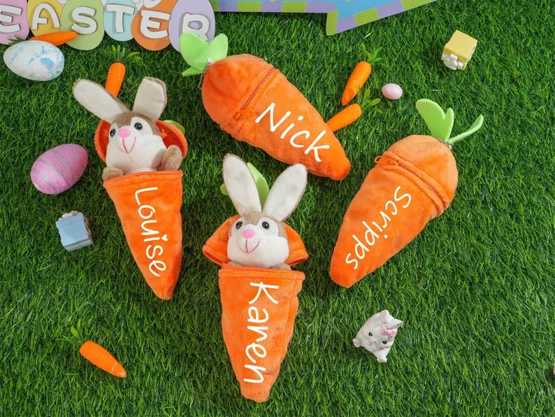 ⚡️FLASH SALE 49% OFF - 🥕Custom Easter Plush Rabbit Keychain
