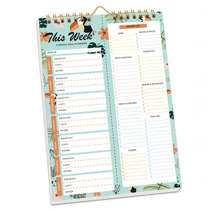 🔥LAST DAY 50% OFF📝Weekly Meal Planner Magnet with Grocery List