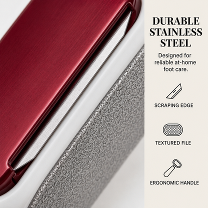 Dual‐Sided Foot Callus Remover, Replaceable Stainless Steel Blade Foot Scraper 🦶