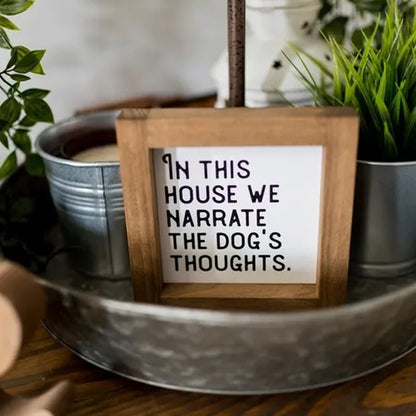🔥LAST DAY 50% OFF - 😺🐶Pet Slogan Home Decorations