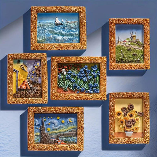 🔥Last Day 💖Van Gogh Inspired Fridge Magnet Set