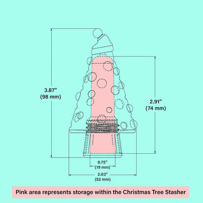 🔥LAST DAY SALE 49% OFF🎄3D Printed Christmas Tree Stasher Ornament💸