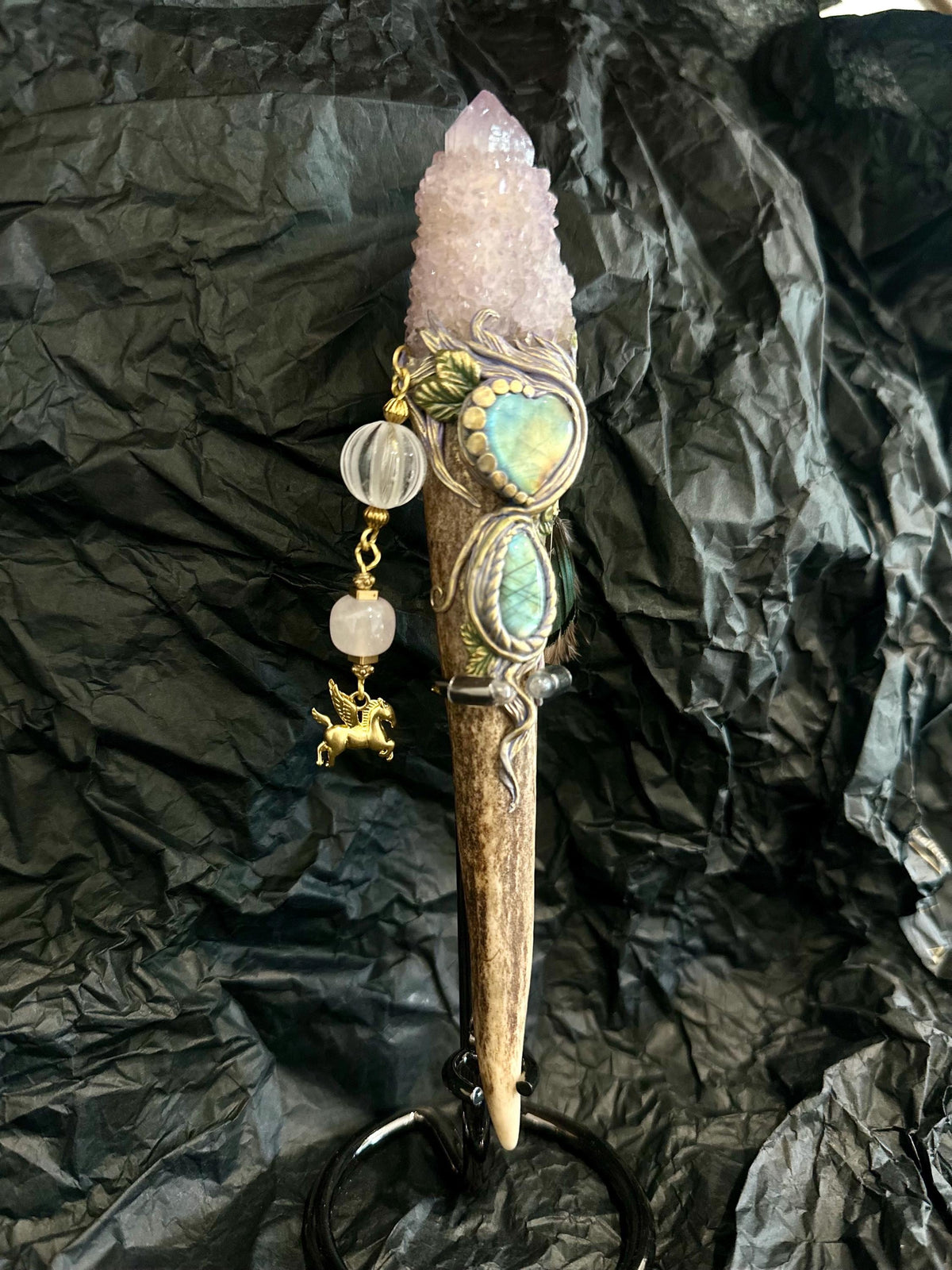 🔥Last Day 49% OFF - 🔮 Crystal Wand – Spirit Quartz (✨One of a Kind)