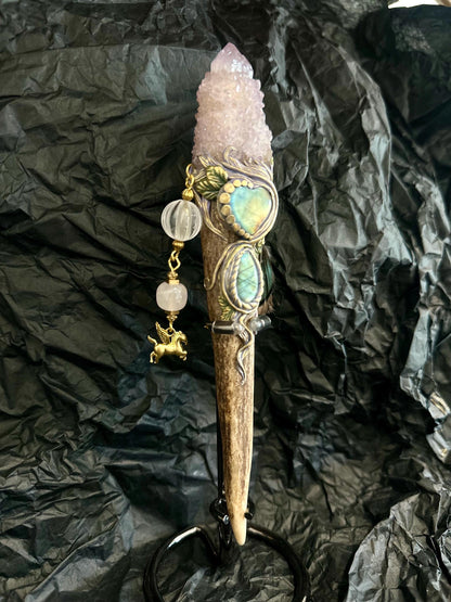 🔥Last Day 49% OFF - 🔮 Crystal Wand – Spirit Quartz (✨One of a Kind)