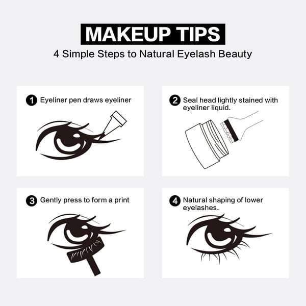 Reusable Lower Eyelash Stamps Kit