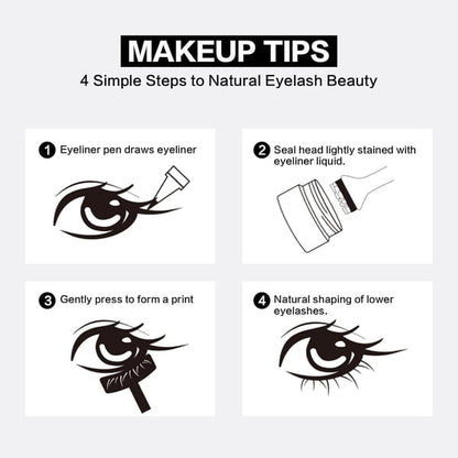 Reusable Lower Eyelash Stamps Kit
