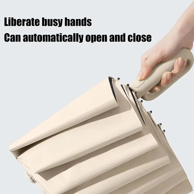☔Portable Automatic Folding Umbrella-Windproof Waterproof with Loop Buckle