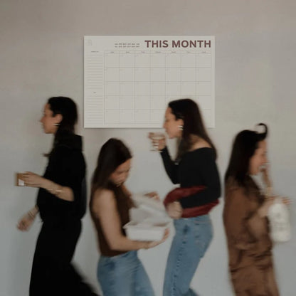 《Undated Large-Size Monthly Calendar 📅: 12 Tear-Away Pages to Ditch "Date Constraints" in Scheduling》