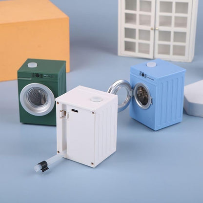 🌀Mini Washing Machine Model - Real Rotating Drum Design, 1:12 Dollhouse Miniature Washing Machine