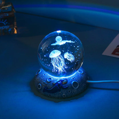 🔥Last 4 hours Sale: Save 50% -Ocean Animal Crystal Ball Night Light