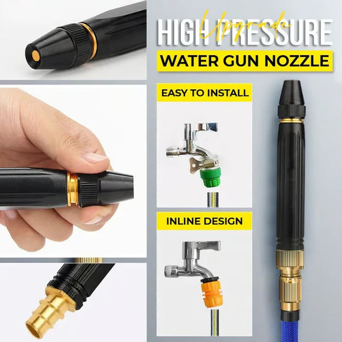 🔥High-Pressure Hose Spray Gun with Brush Attachment