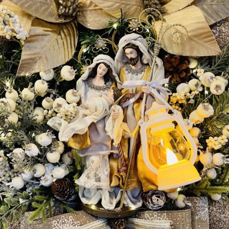🔥LAST DAY 50% - Holy Family Wreath Decorations
