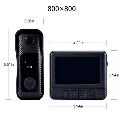 Wireless Video Doorbell With Screen