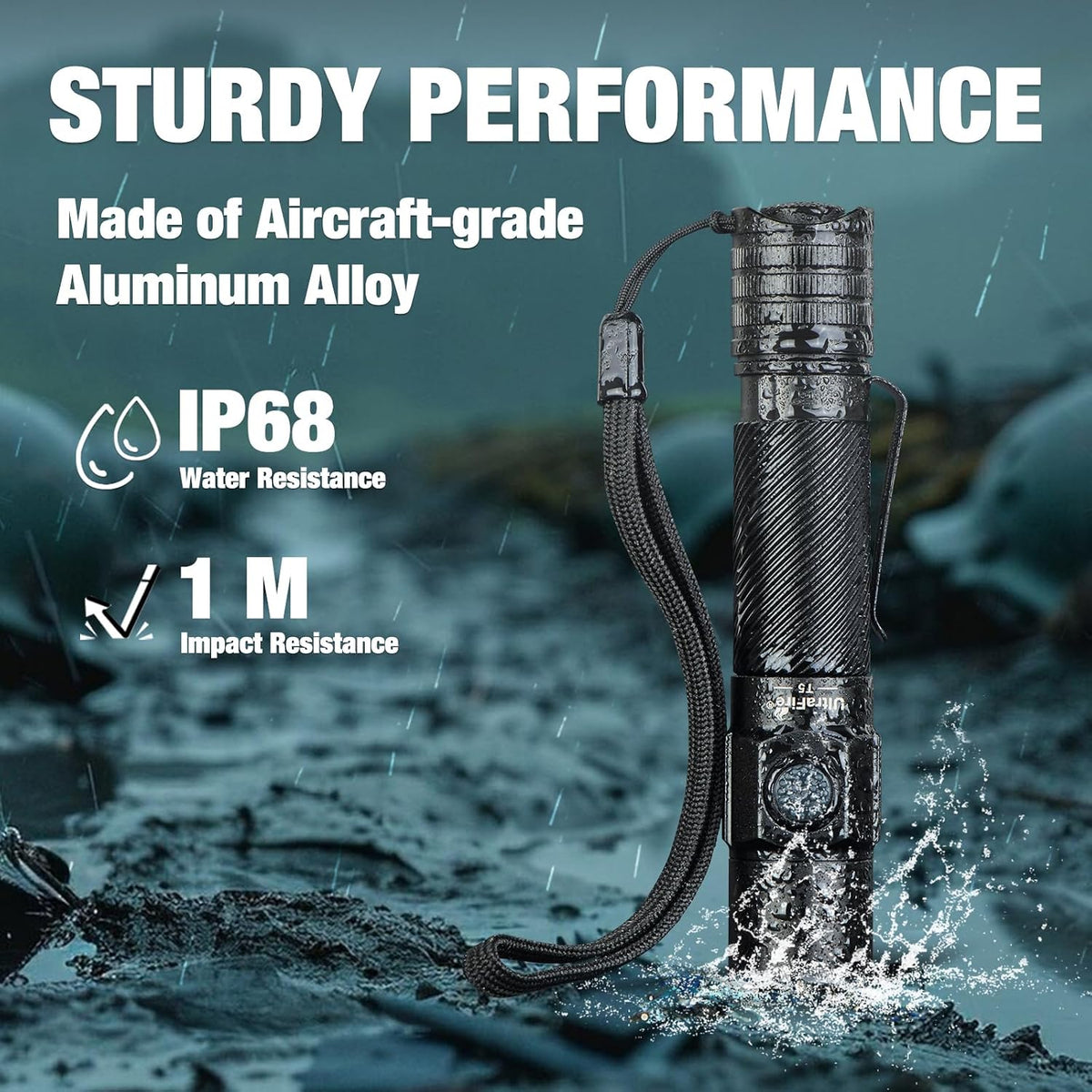 T5 High-lumen tactical laser rechargeable flashlight