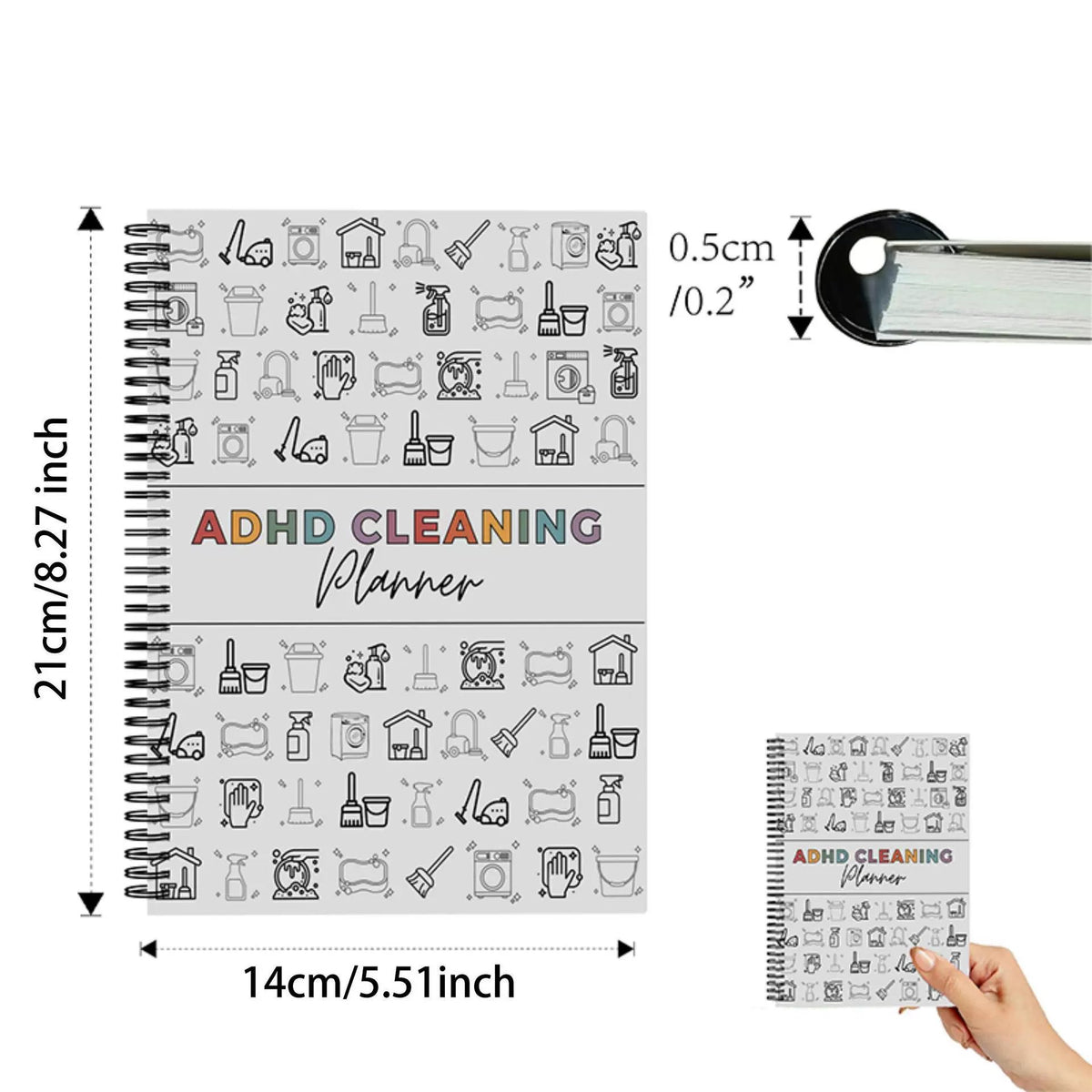 🔥LAST DAY 50% OFF📚ADHD cleaning planner bundle