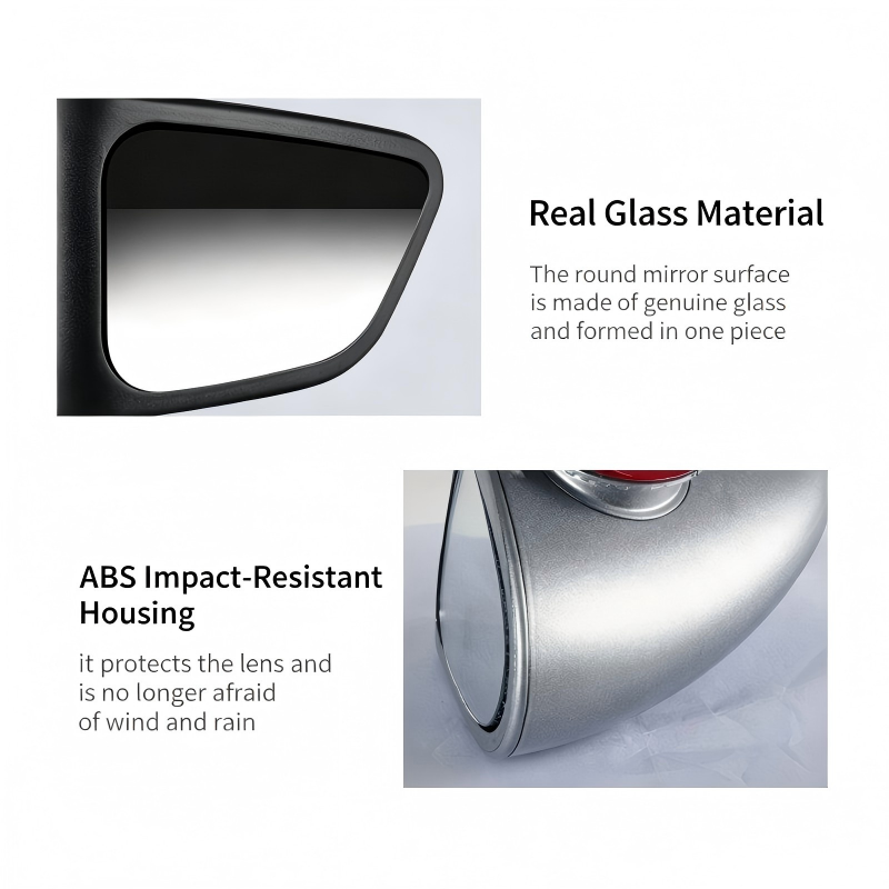 360-Degree Car Blind Spot Mirrors: Wide-Angle Reversing Auxiliary Mirrors for Front and Rear Wheels, Ultra-Clear Reflectors