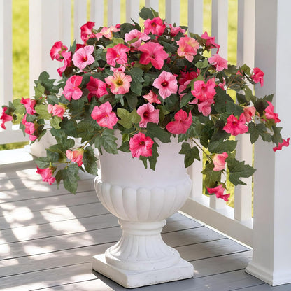 Outdoor Artificial Petunia Flowers Decor (2Pcs)