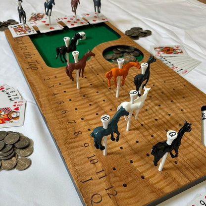 🔥LAST DAY SALE 50% OFF🐴Horse Races wood handmade party game!