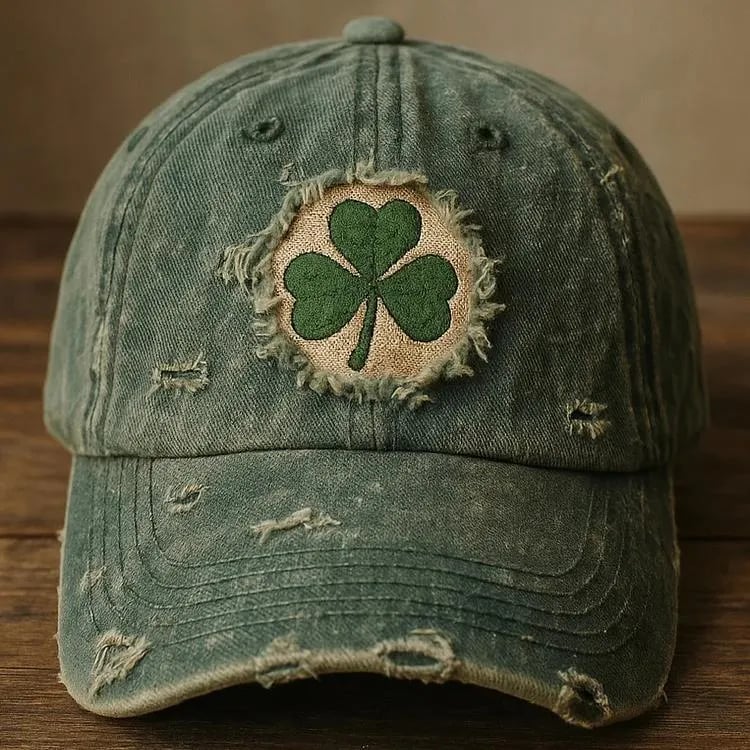☘️Vintage Shamrock Baseball Cap – A Symbol of Irish Luck & Timeless Style
