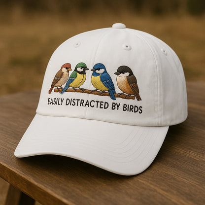 🔥Last Day 49% OFF - 🐦Easily Distracted by Birds Embroidered Hat