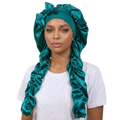 🔥 Silk Bonnet for Long Curly Hair
