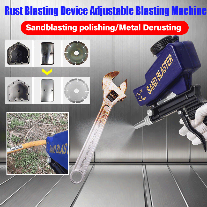 🔥Last 4 hours Sale: Save 49%- Rust Blasting Device Adjustable Blasting Machine