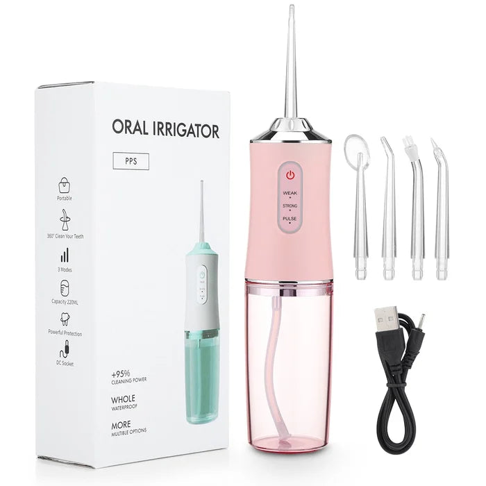 PORTABLE ORAL IRRIGATOR WATER FLOSSER