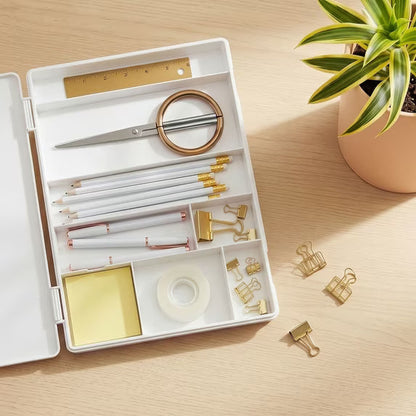 📋 All-in-One Storage Clipboard Organizer – Built-In Compartments for Paper & Office Supplies