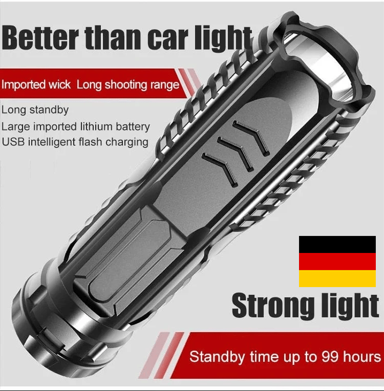 🎁-Germany New Technology🔦Multifunctional Rechargeable Flashlight