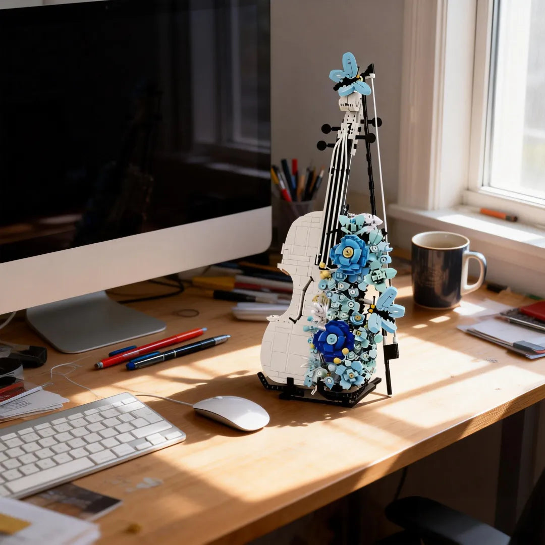💙 Frosted Bloom Violin Block Set