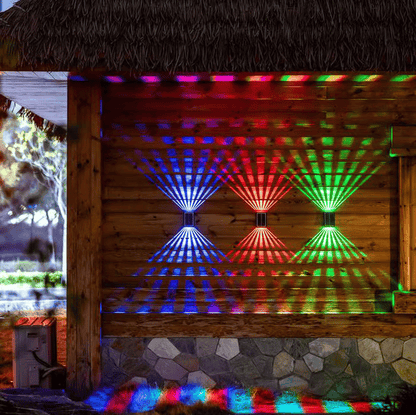 🔥Last 4 hours Sale: Save 49%-☀️2 LED Solar Colorful Wall Waterproof  Lights