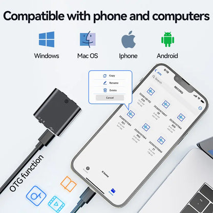 🌟Mini Magnetic Voice Recorder One-Touch Recording