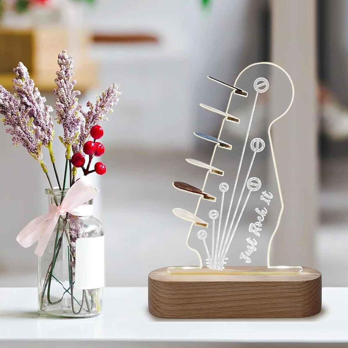 🔥Last 4 hours Sale: Save 50% -Light Up Guitar Pick Holder
