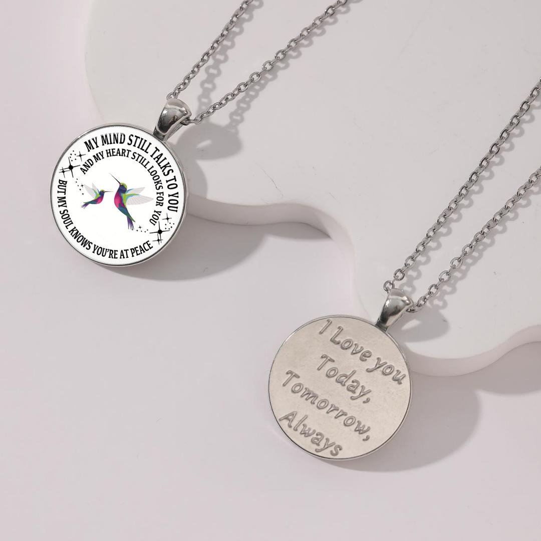 ❤️‍🔥Last Day - My Mind Still Talks To You Memorial Necklace, In Memory Of Gift💕