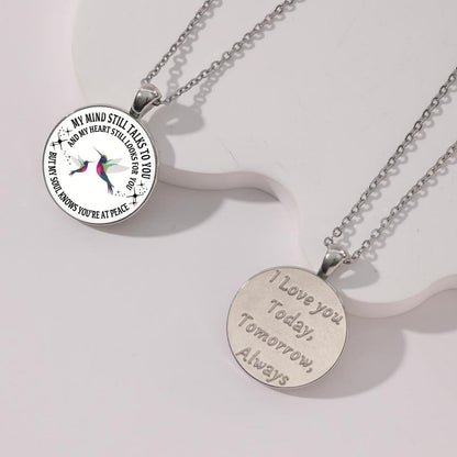 ❤️‍🔥Last Day - My Mind Still Talks To You Memorial Necklace, In Memory Of Gift💕