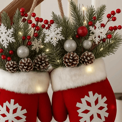 🔥LAST DAY 50% OFF🎄Sparkling Christmas Mitten Wreath