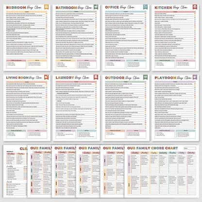 🔥LAST DAY 50% OFF📚ADHD cleaning planner bundle