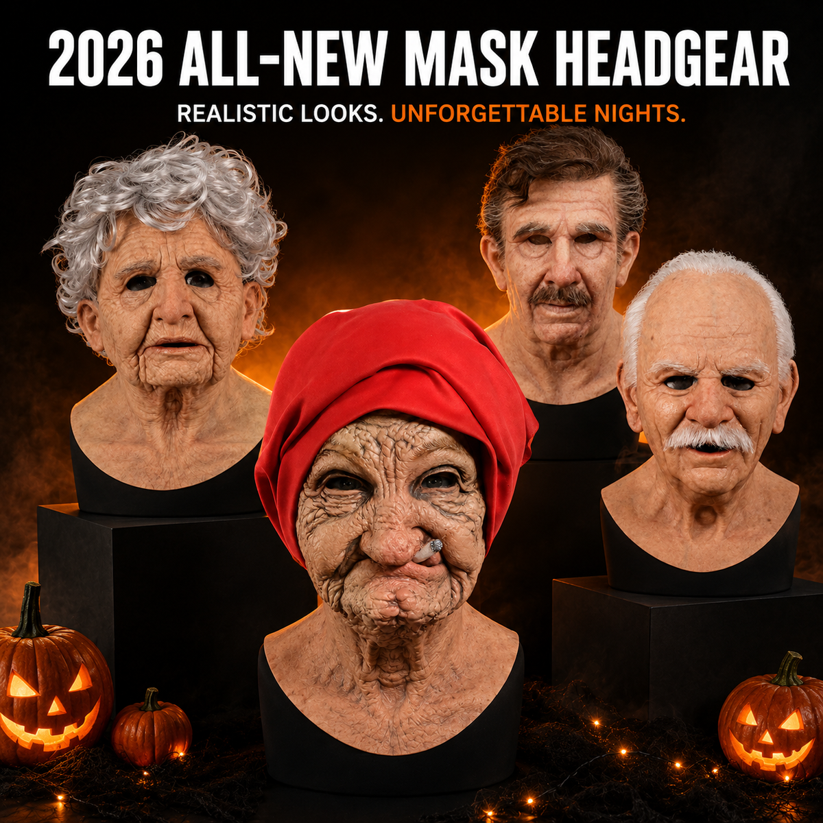 👻Halloween Character Series🔥2026 All New Style Mask Headgear