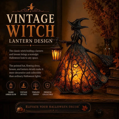 🧙‍♀️✨Halloween Witch Lamp Tabletop Decoration