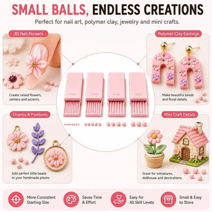 🥳2026 HOT SALE🥳💞50K+ SOLD!🔮✨🎨 3D Printed Clay Ball Maker – Perfect Mini Balls in Seconds ✨