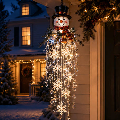 ✨ Limited-Time 45% OFF | Crystal Cascade Christmas Hanging Light – Magical Porch Glow