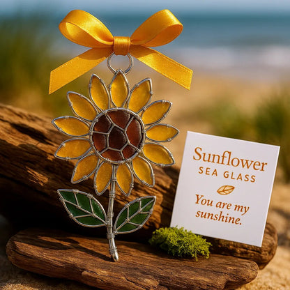 🌻Coastal Sunflower Holiday Ornament